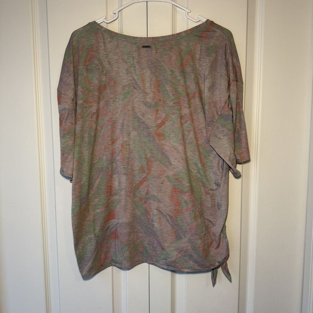 Prana Polyjungle Watercolor Tye Dye Top Women's Shirt Size Large - Picture 2 of 6